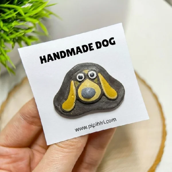 Dog Fridge Magnet - terracotta fridge magnet handmade Indiadmade India