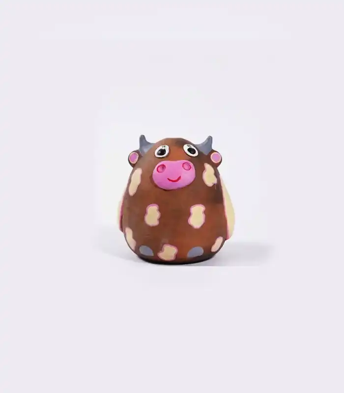 Terracotta cow money bank handmade piggy bank for kids