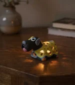 Handmade terracotta dog figurine by Pipihiri